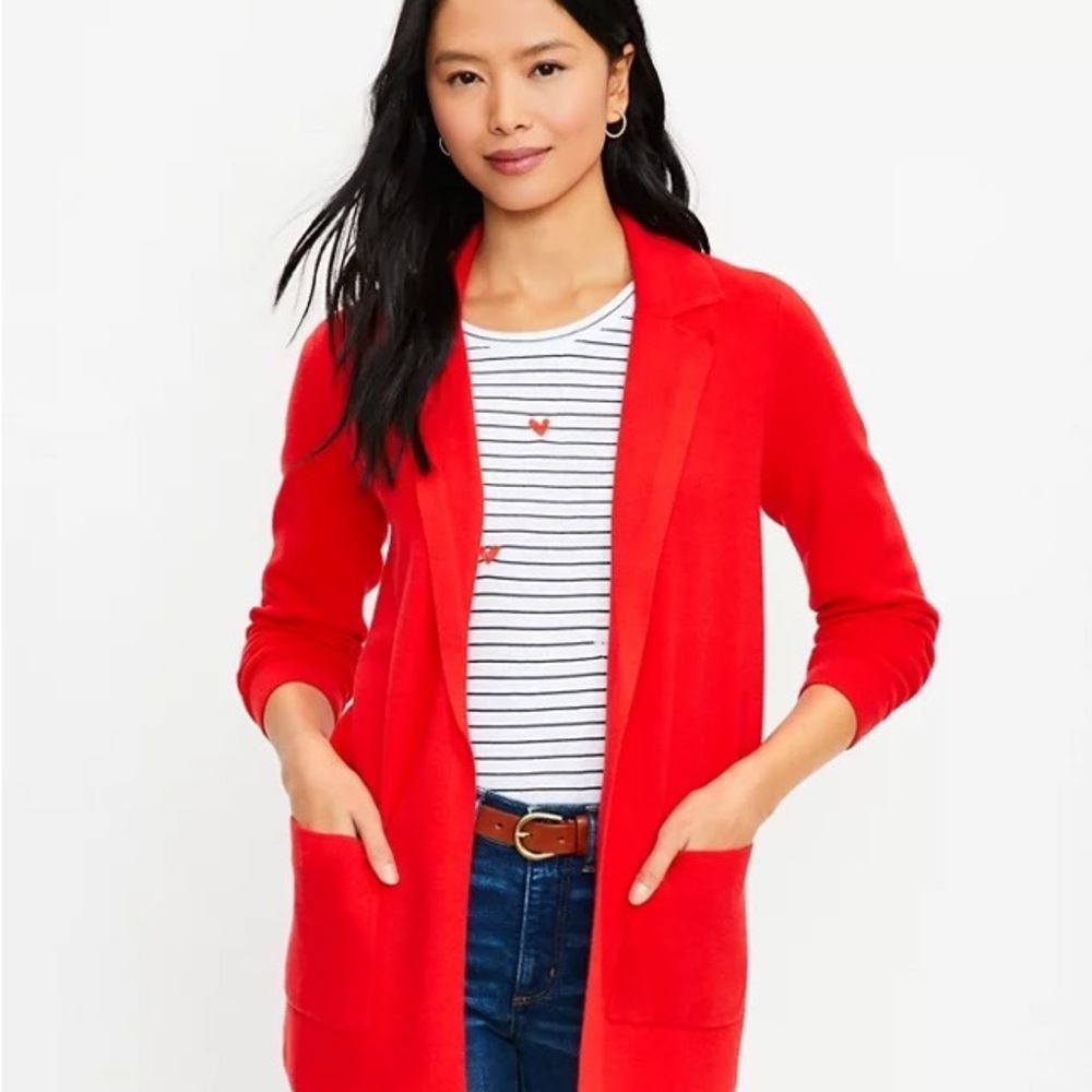 J Crew Open Sweater Blazer